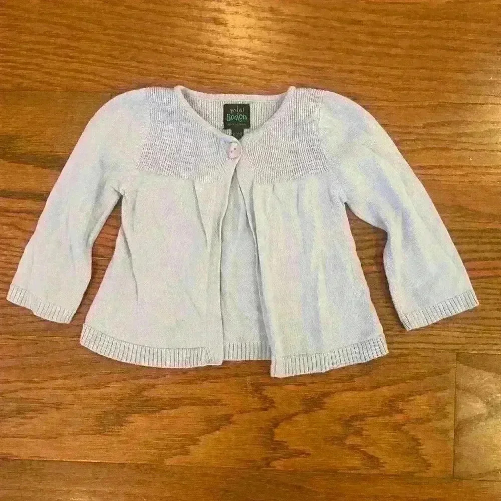 Mini Boden Pontelle Sweater Cardigan Fashion Single Button Size 6-12 months
